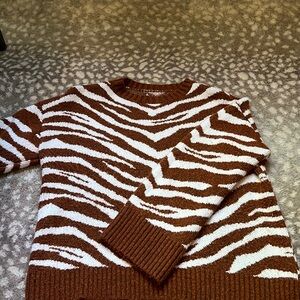 Animal print sweater